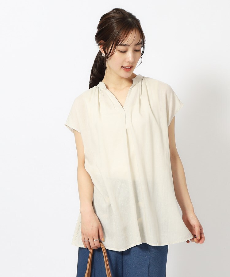 シューラルー/ドレスキップ(SHOO・LA・RUE/DRESKIP)の【無理せずキレイ】レーヨン麻スキッパーブラウス23