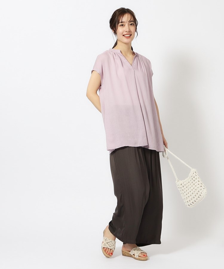 シューラルー/ドレスキップ(SHOO・LA・RUE/DRESKIP)の【無理せずキレイ】レーヨン麻スキッパーブラウス7