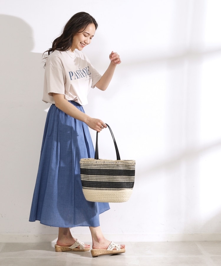 シューラルー/ドレスキップ(SHOO・LA・RUE/DRESKIP)の【洗える/UV】クルーネック ロゴTシャツ13