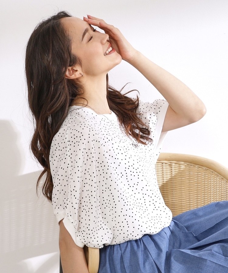 無理せずキレイ/洗濯後しわになりにくい】 洗える リブ切替 無理せずキレイ/洗濯後しわになりにくい】 洗える リブ切替