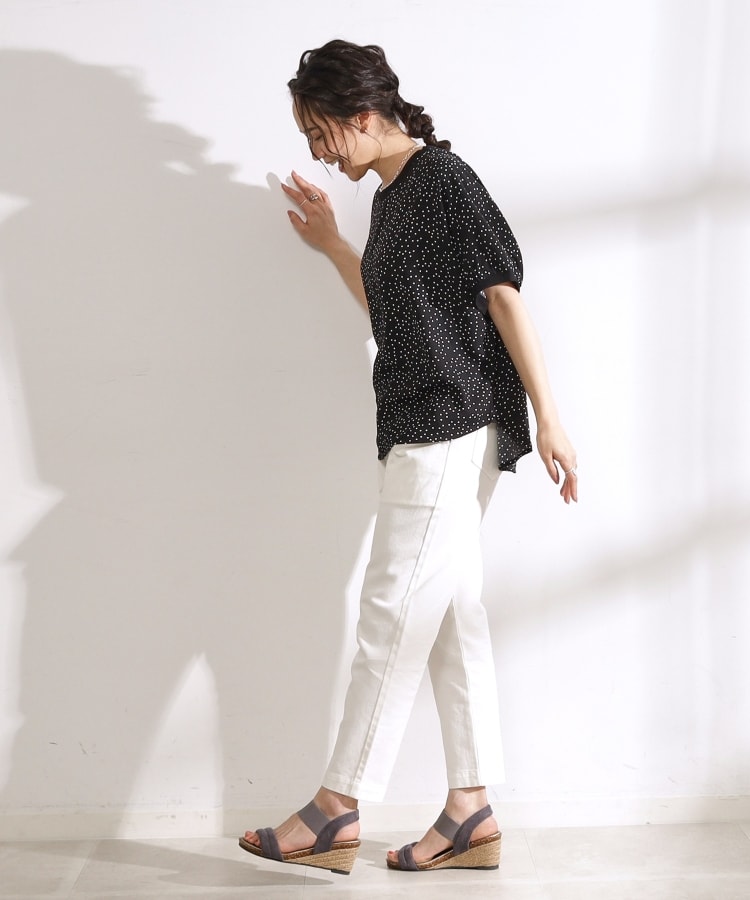 無理せずキレイ/洗濯後しわになりにくい】 洗える リブ切替 無理せずキレイ/洗濯後しわになりにくい】 洗える リブ切替