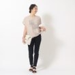 シューラルー/ドレスキップ(SHOO・LA・RUE/DRESKIP)の1枚でサマ見え シフォンレイヤード 転写プリントTシャツ3