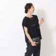 シューラルー/ドレスキップ(SHOO・LA・RUE/DRESKIP)の1枚でサマ見え シフォンレイヤード 転写プリントTシャツ6