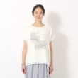 シューラルー/ドレスキップ(SHOO・LA・RUE/DRESKIP)の1枚でサマ見え シフォンレイヤード 転写プリントTシャツ21