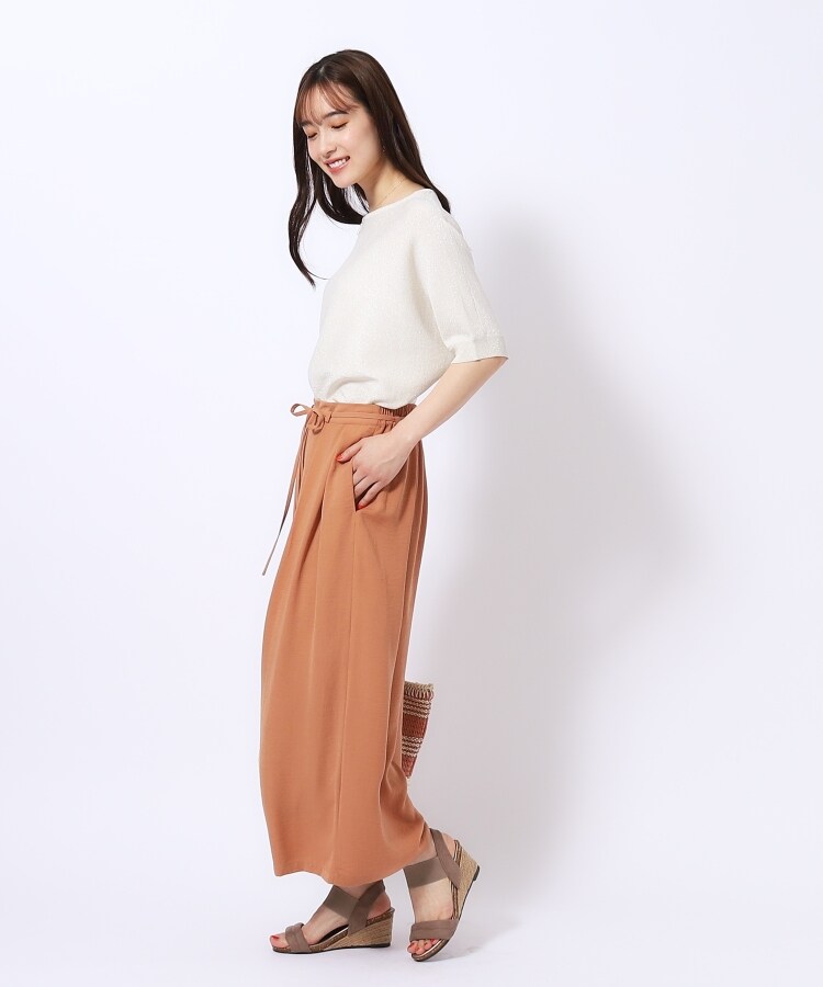 シューラルー/ドレスキップ(SHOO・LA・RUE/DRESKIP)の【きらっと華やぐ】ラメが大人上品 ドルマンボートネック5分袖ニット20
