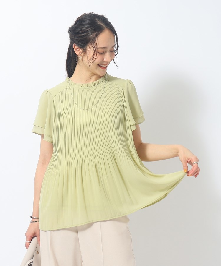 シューラルー/ドレスキップ(SHOO・LA・RUE/DRESKIP)の【無理せずキレイ】プリーツ使いでフェミニンに 後ろリボン フリルブラウス11