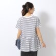 シューラルー/ドレスキップ(SHOO・LA・RUE/DRESKIP)の【体型カバー/UV】アウトで決まる ペプラムTシャツ10