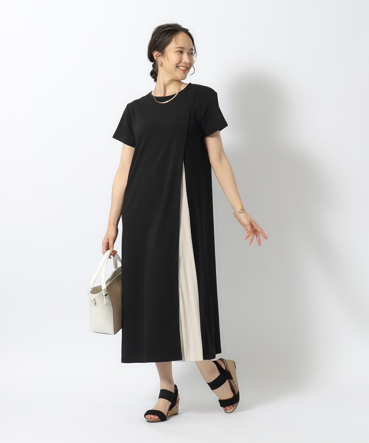 シューラルー/ドレスキップ(SHOO・LA・RUE/DRESKIP)の大人の雰囲気漂う サイドプリーツワンピース3