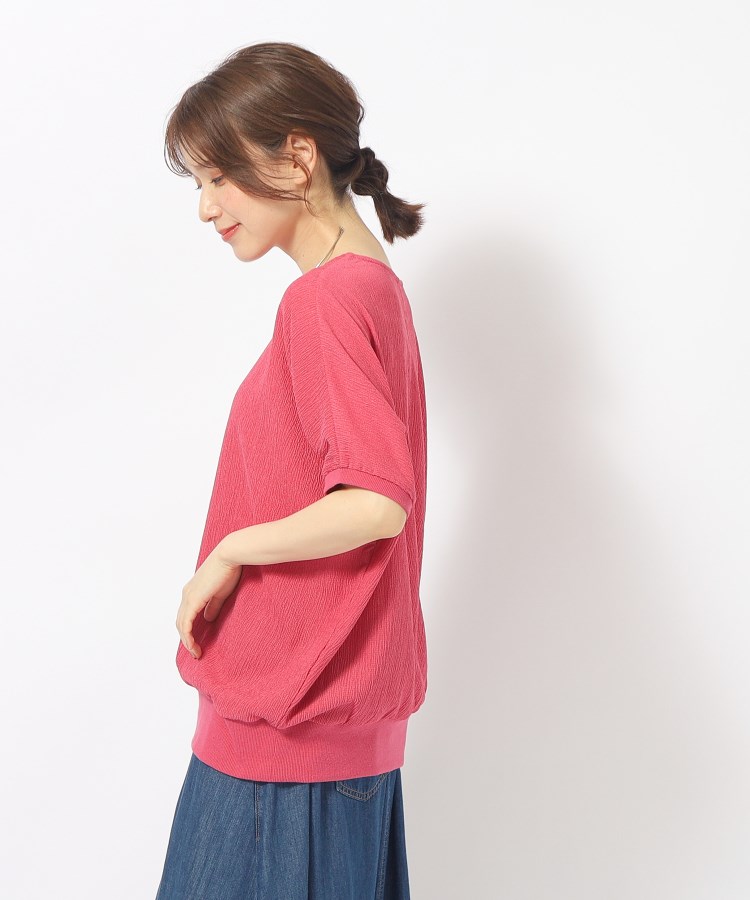 シューラルー/ドレスキップ(SHOO・LA・RUE/DRESKIP)の【高レビュー/洗える/UV】二の腕カバー インもアウトも楽しめる しぼしぼドルマントップス24