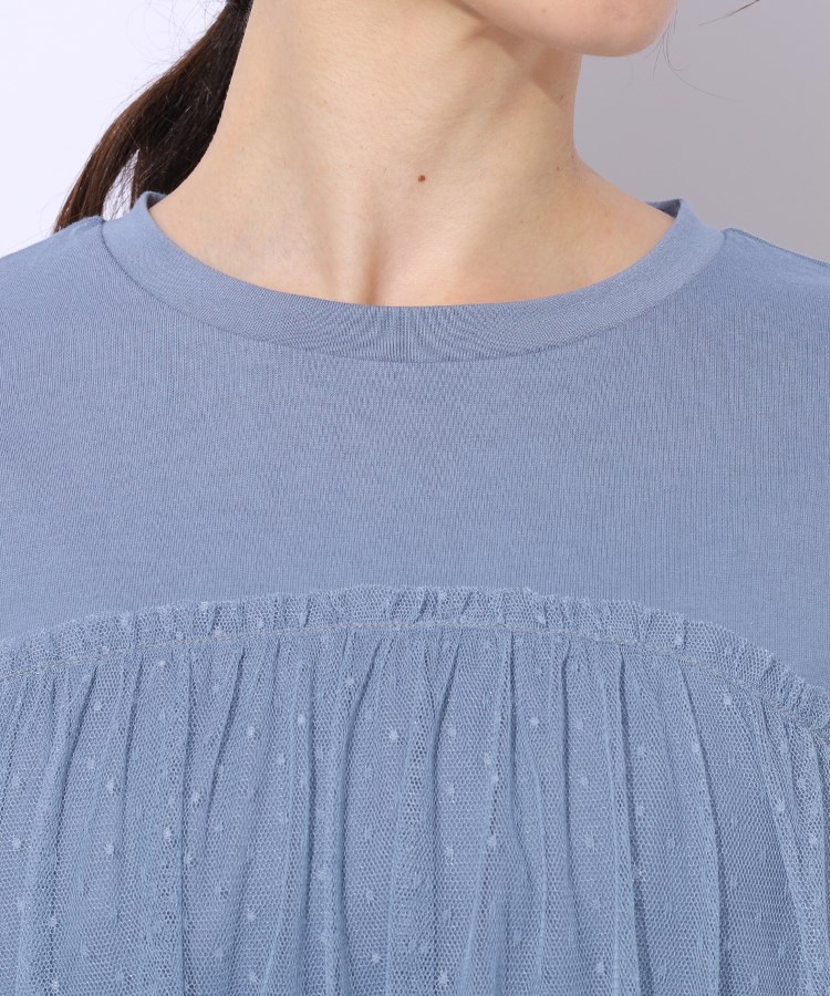 シューラルー/ドレスキップ(SHOO・LA・RUE/DRESKIP)の【好レビュー/動くたびにふわっと揺れる】　着るだけで華やかな ドットチュールドッキングTシャツ20