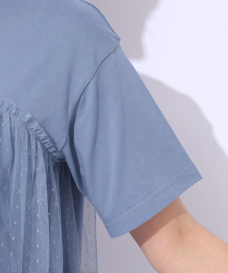 シューラルー/ドレスキップ(SHOO・LA・RUE/DRESKIP)の【好レビュー/動くたびにふわっと揺れる】　着るだけで華やかな ドットチュールドッキングTシャツ21