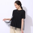 シューラルー/ドレスキップ(SHOO・LA・RUE/DRESKIP)の【好レビュー/動くたびにふわっと揺れる】　着るだけで華やかな ドットチュールドッキングTシャツ ブラック(019)