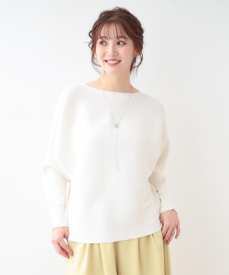 洗える】上品で華やかに アンジェリーナ ドルマンニット(ニット 洗える】上品で華やかに アンジェリーナ ドルマンニット(ニット