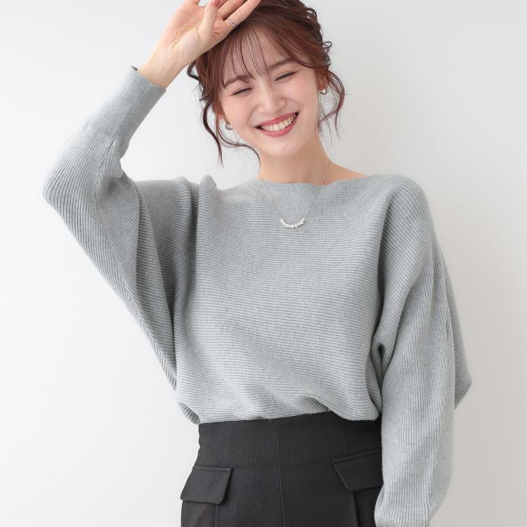 シューラルー/ドレスキップ(SHOO・LA・RUE/DRESKIP)の【洗える】上品で華やかに アンジェリーナ ドルマンニット ニット/セーター