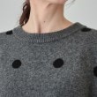シューラルー/ドレスキップ(SHOO・LA・RUE/DRESKIP)の【洗える/S-LL】 ドット柄が目を惹く ゆったりジャカードニット16