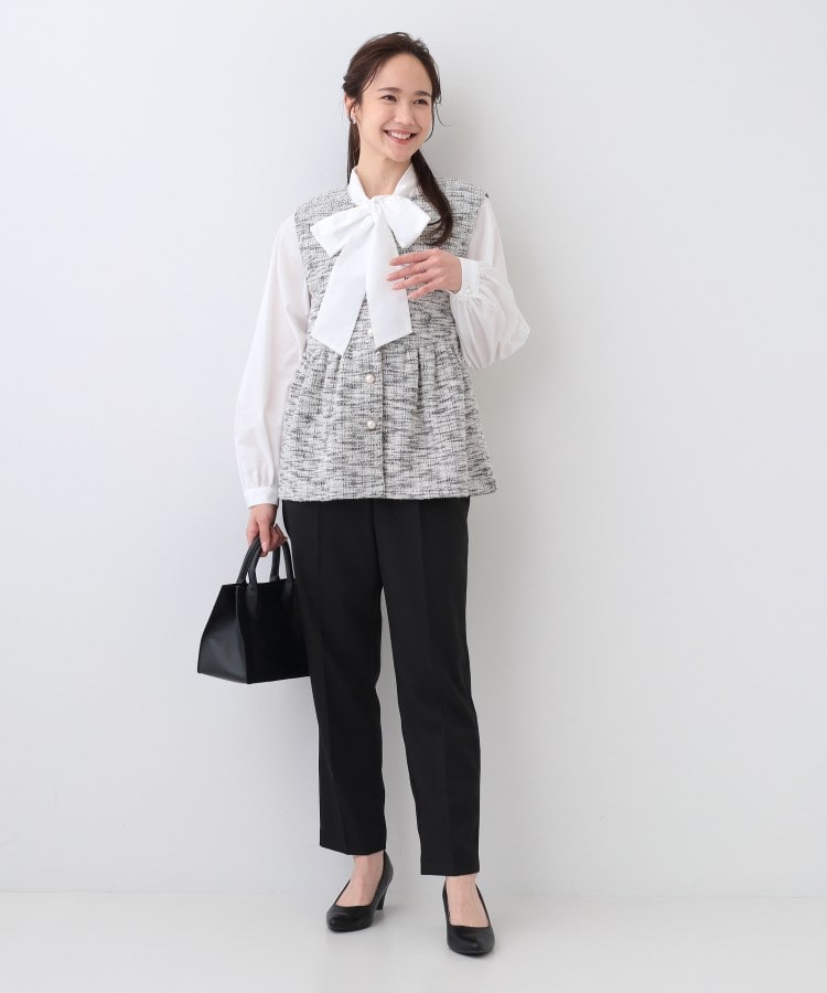 シューラルー/ドレスキップ(SHOO・LA・RUE/DRESKIP)のカットツイードペプラムジレ7