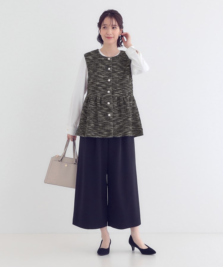 シューラルー/ドレスキップ(SHOO・LA・RUE/DRESKIP)のカットツイードペプラムジレ11