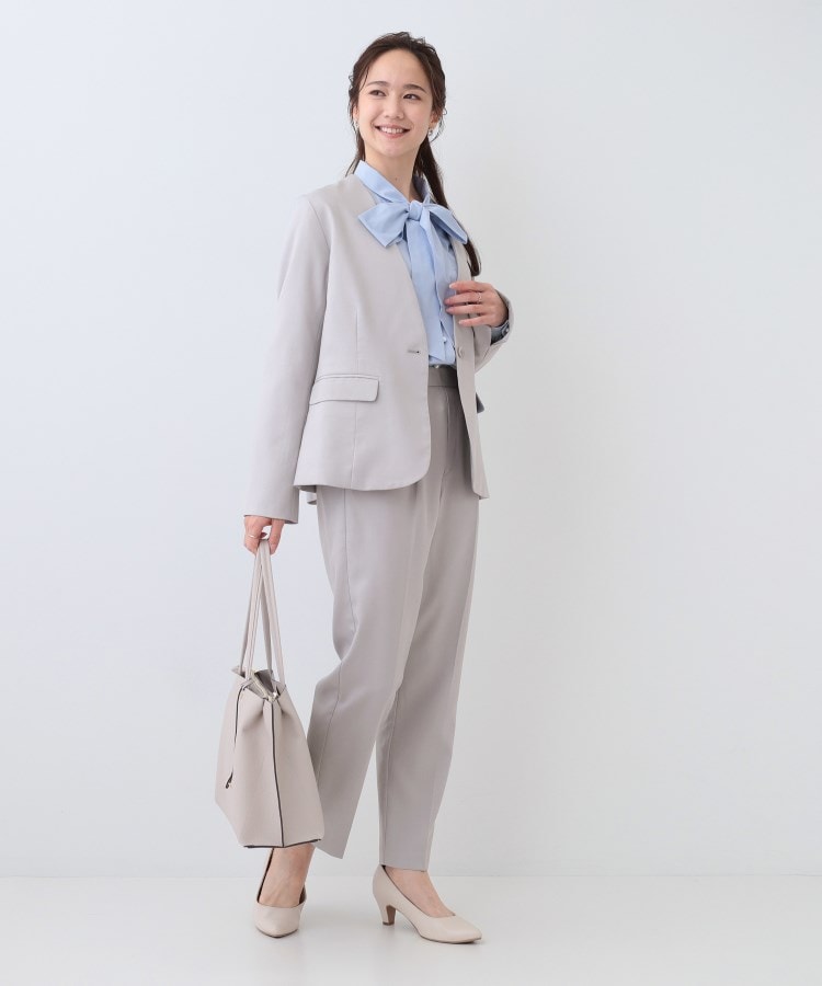 S-LL/セットアップ可/通勤/セレモニー】ノーカラージャケット S-LL/セットアップ可/通勤/セレモニー】ノーカラージャケット