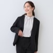 シューラルー/ドレスキップ(SHOO・LA・RUE/DRESKIP)の【S-LL/セットアップ可/通勤/セレモニー】ノーカラージャケット ブラック(019)