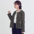 シューラルー/ドレスキップ(SHOO・LA・RUE/DRESKIP)のカットツイードジャケット ブラック(419)