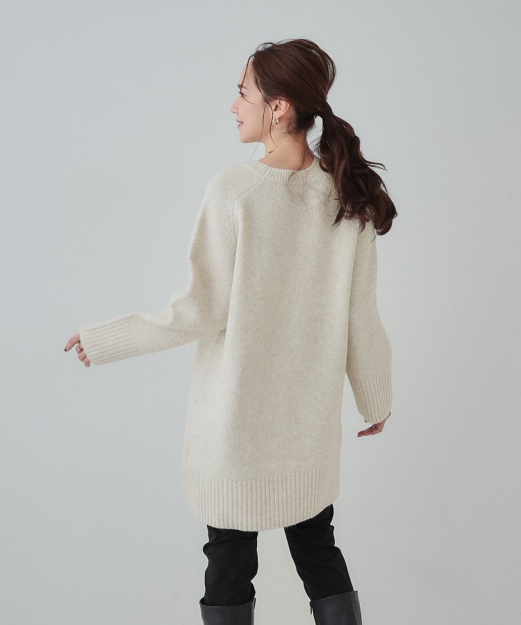 S-LL/体型カバー】ふんわりあたたかい ニットチュニック(ニット S-LL/体型カバー】ふんわりあたたかい ニットチュニック(ニット