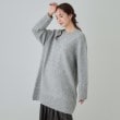 シューラルー/ドレスキップ(SHOO・LA・RUE/DRESKIP)の【S-LL/体型カバー】ふんわりあたたかい ニットチュニック グレー(012)