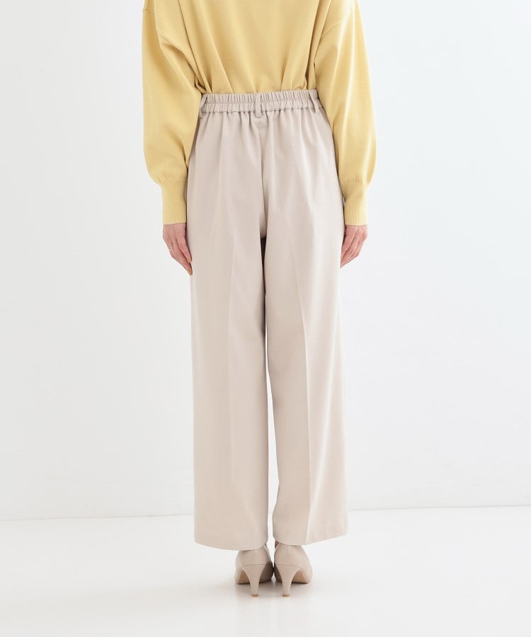 シューラルー/ドレスキップ(SHOO・LA・RUE/DRESKIP)の【洗える/S-LL】脚のラインを拾いにくい センタープレス タックワイドパンツ15