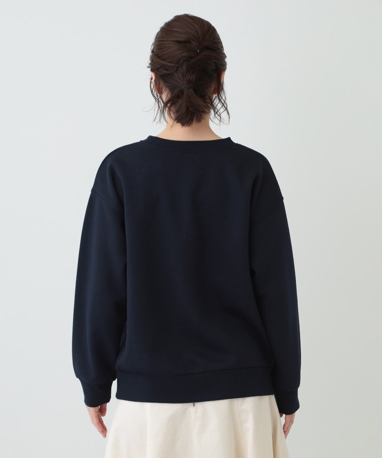 シューラルー/ドレスキップ(SHOO・LA・RUE/DRESKIP)の【S-LL】フェイクパール付きロゴ裏起毛トップス15