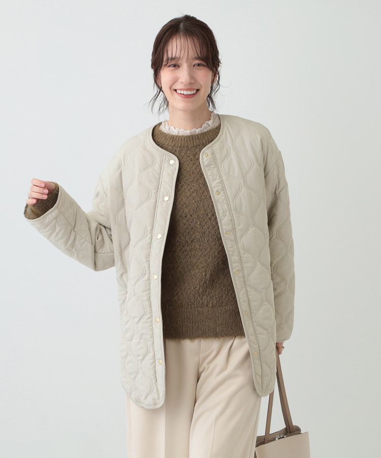 シューラルー/ドレスキップ(SHOO・LA・RUE/DRESKIP)の【S-LL/撥水】さっと羽織れる 大人が着たい キルトジャケット1