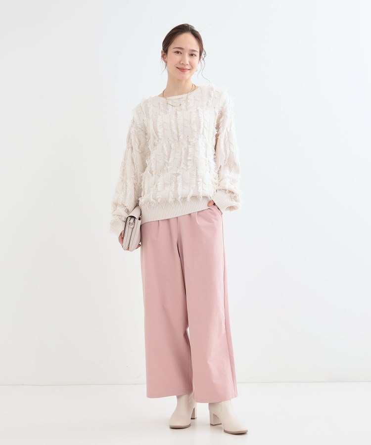 シューラルー/ドレスキップ(SHOO・LA・RUE/DRESKIP)の【S-LL】楽してすっきり タックワイドパンツ11