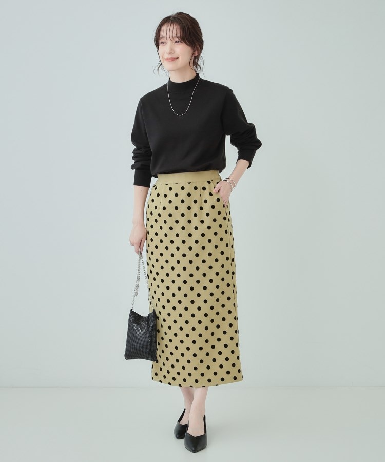 シューラルー/ドレスキップ(SHOO・LA・RUE/DRESKIP)の【S-LL】華やかさ引き立つ フロッキードット ナロースカート7