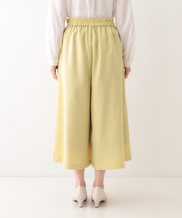 S-LL/体型カバー】オンオフ兼用 ベルト風ガウチョパンツ(6~9分 S-LL/体型カバー】オンオフ兼用 ベルト風ガウチョパンツ(6~9分