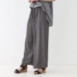 シューラルー/ドレスキップ(SHOO・LA・RUE/DRESKIP)の【S-LL/着丈選べる】 マットサテンワイドパンツ2