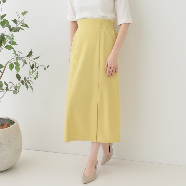 シューラルー/ドレスキップ(SHOO・LA・RUE/DRESKIP)の【洗える】洗濯後しわになりにくい カットジョーゼット ナロースカート マキシ・ロングスカート