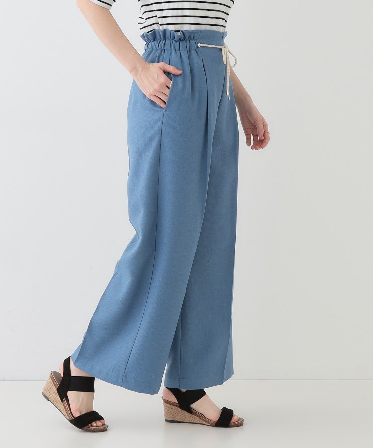 シューラルー/ドレスキップ(SHOO・LA・RUE/DRESKIP)の【S-LL】きれいにスタイルアップ ロープ紐使いワイドパンツ10