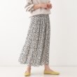 シューラルー/ドレスキップ(SHOO・LA・RUE/DRESKIP)の歩くたび揺れる サテンプリーツスカート オフホワイト(703)
