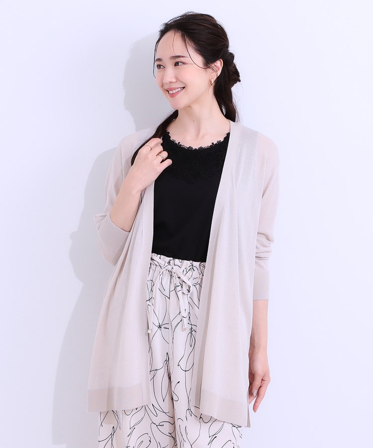 シューラルー/ドレスキップ(SHOO・LA・RUE/DRESKIP)の【洗える/ひんやり】体型カバーにも トッパー ロングカーディガン5