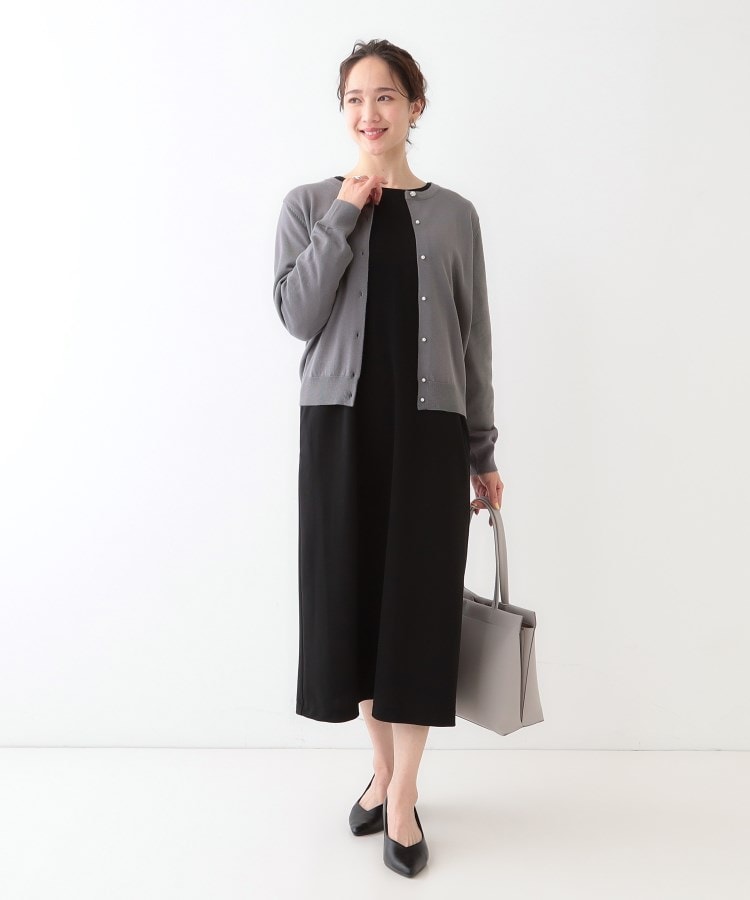 シューラルー/ドレスキップ(SHOO・LA・RUE/DRESKIP)の【洗える/S-LL】ビジューボタンで華やかさをプラスする きれいめニットカーディガン【CIRCRIC】7