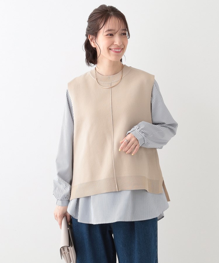 シューラルー/ドレスキップ(SHOO・LA・RUE/DRESKIP)の【S-LL/2点セット】着回し自在 ニットベスト＋フレアブラウス25