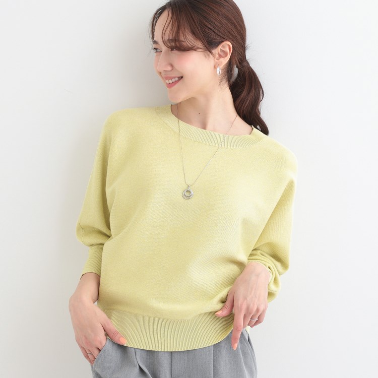 シューラルー/ドレスキップ(SHOO・LA・RUE/DRESKIP)の【S-LL】さりげないキラッと感。ラメドルマンニット ニット/セーター