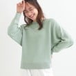 シューラルー/ドレスキップ(SHOO・LA・RUE/DRESKIP)の【S-LL】さりげないキラッと感。ラメドルマンニット ミントグリーン(021)