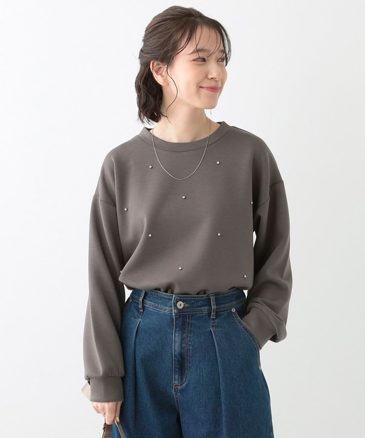 シューラルー/ドレスキップ(SHOO・LA・RUE/DRESKIP)の【S-LL】もちさら ビジュー付きトップス9