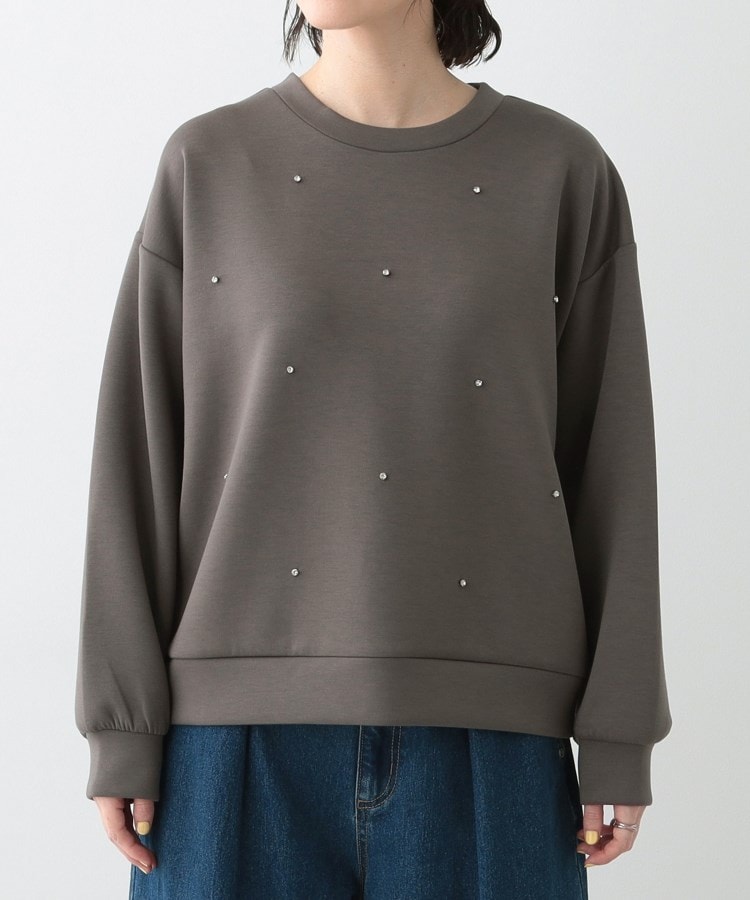シューラルー/ドレスキップ(SHOO・LA・RUE/DRESKIP)の【S-LL】もちさら ビジュー付きトップス13