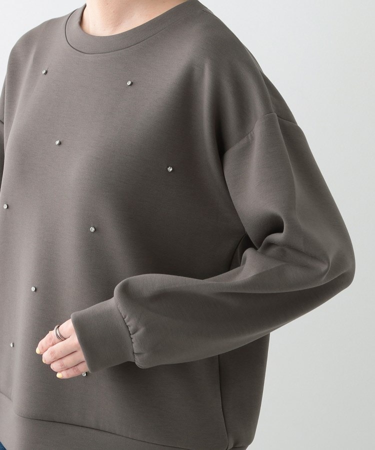 シューラルー/ドレスキップ(SHOO・LA・RUE/DRESKIP)の【S-LL】もちさら ビジュー付きトップス17