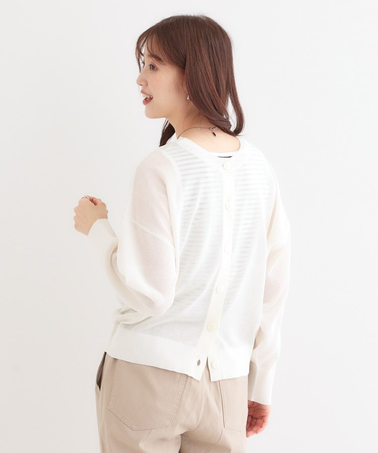 シューラルー/ドレスキップ(SHOO・LA・RUE/DRESKIP)の【洗える/前後2WAY】 着こなしいろいろ 上品なシアーカーディガン18