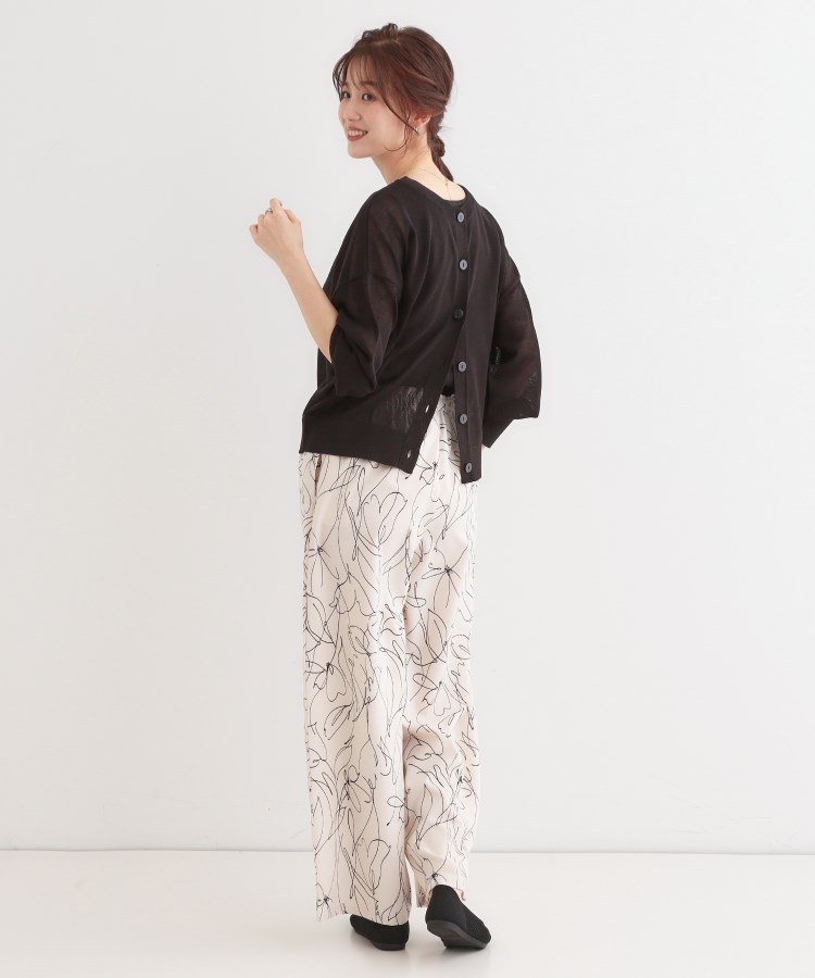 シューラルー/ドレスキップ(SHOO・LA・RUE/DRESKIP)の【洗える/前後2WAY】 着こなしいろいろ 上品なシアーカーディガン6