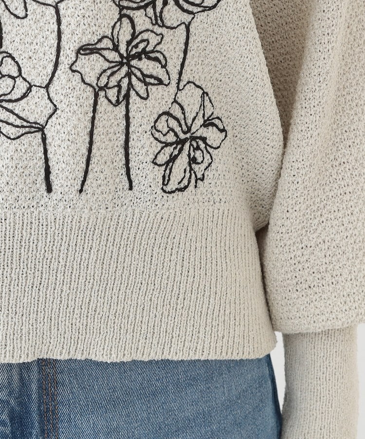 シューラルー/ドレスキップ(SHOO・LA・RUE/DRESKIP)の【S-LL】花柄刺繍ブークレニット18