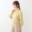 シューラルー/ドレスキップ(SHOO・LA・RUE/DRESKIP)の【S-LL】花柄刺繍ブークレニット6
