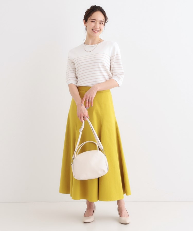シューラルー/ドレスキップ(SHOO・LA・RUE/DRESKIP)の【高レビュー/洗える/S-LL】季節の変わり目から活躍 多機能 5分袖ニット15