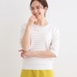 シューラルー/ドレスキップ(SHOO・LA・RUE/DRESKIP)の【高レビュー/洗える/S-LL】季節の変わり目から活躍 多機能 5分袖ニット ベージュ(352)
